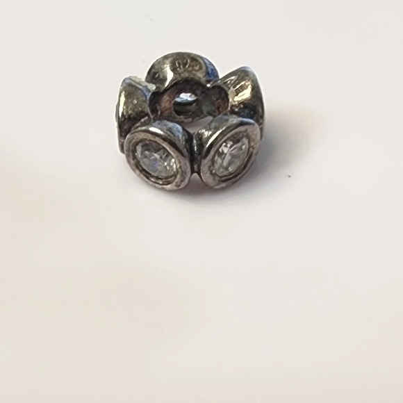PANDORA LIGHTS CLEAR CZ SPACER 925 ALE STERLING SILVER SPACER CHARM - Picture 3 of 7